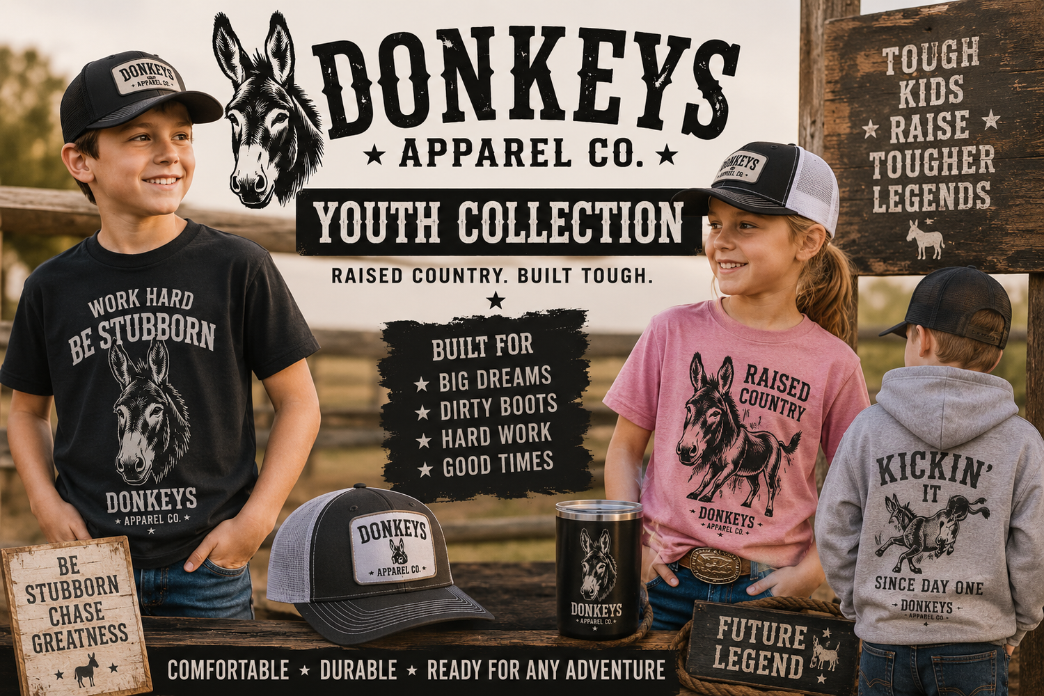 Youth Collection – Donkeys Apparel Co.