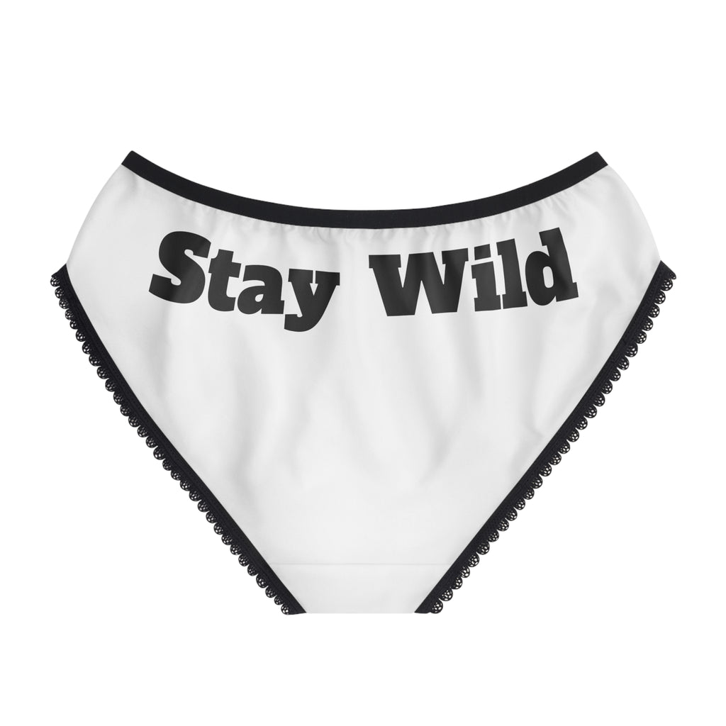 Women's Briefs — 'Stay Wild' Donkey Graphic Printed Bikini Briefs