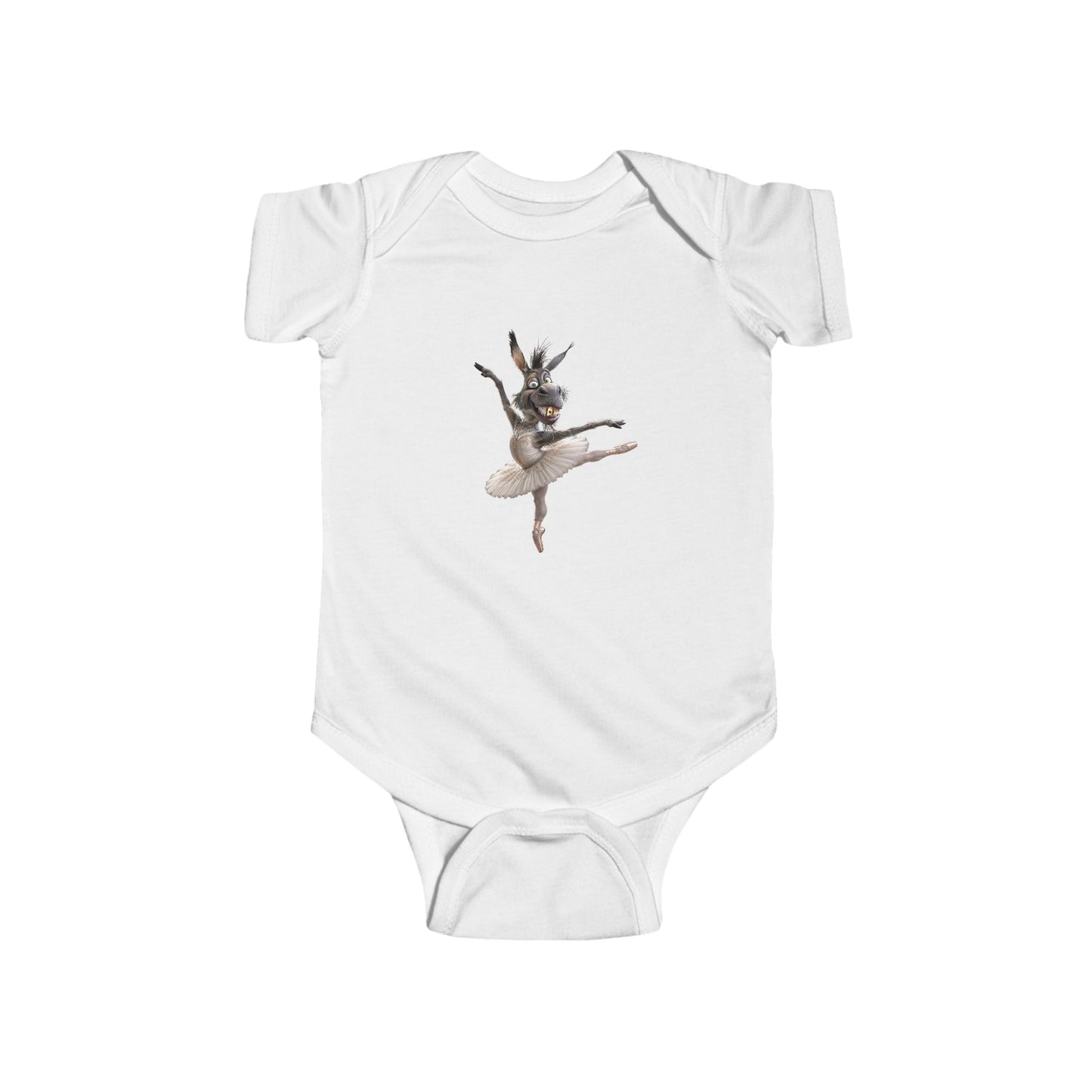 Ballerina Bunny Infant Bodysuit — Cute Ballet Bunny Baby Onesie