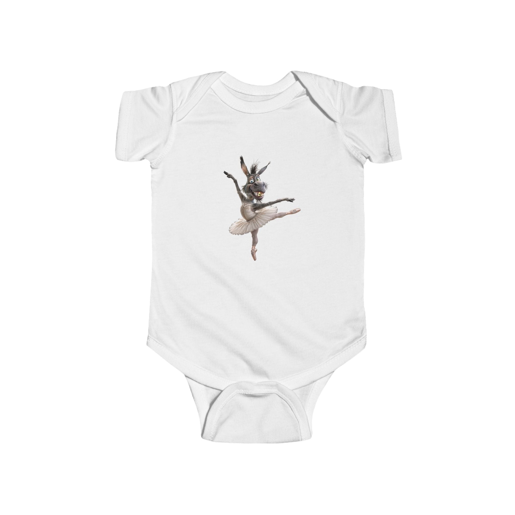 Ballerina Bunny Infant Bodysuit — Cute Ballet Bunny Baby Onesie