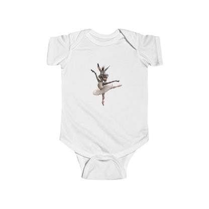 Ballerina Bunny Infant Bodysuit — Cute Ballet Bunny Baby Onesie