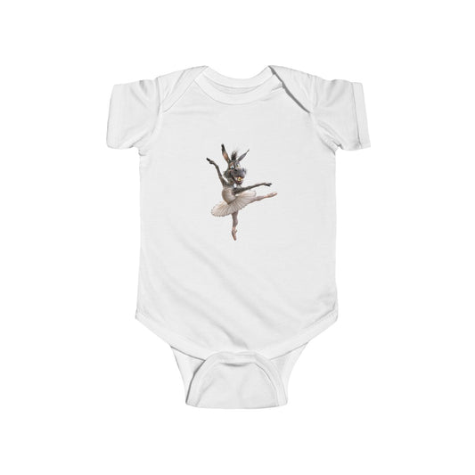 Ballerina Bunny Infant Bodysuit — Cute Ballet Bunny Baby Onesie