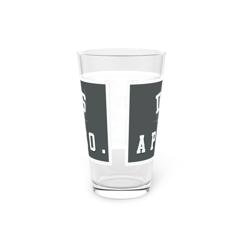 Donker Apparel Star Logo Pint Glass — 16oz Beer & Beverage Glass