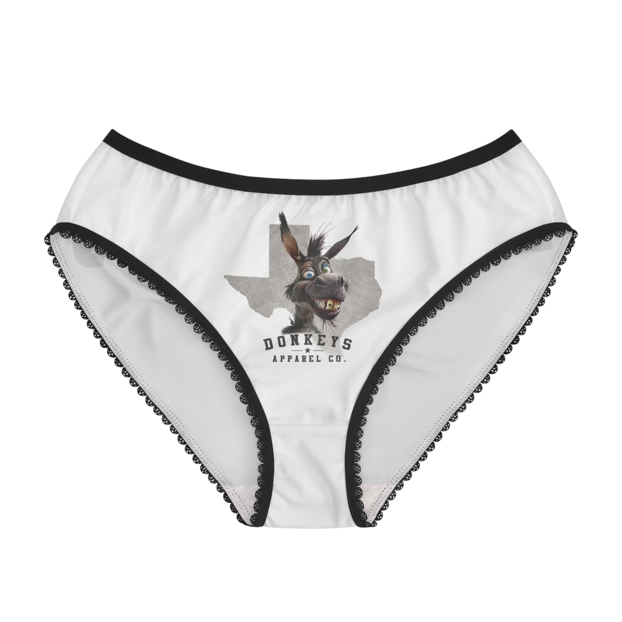 Women's Briefs — 'Rodeo Ready' Donkey Graphic Panties