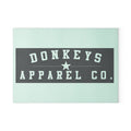 Glass Cutting Board - Donkeys Apparel Co. Retro Logo Tempered Glass Chopping Board