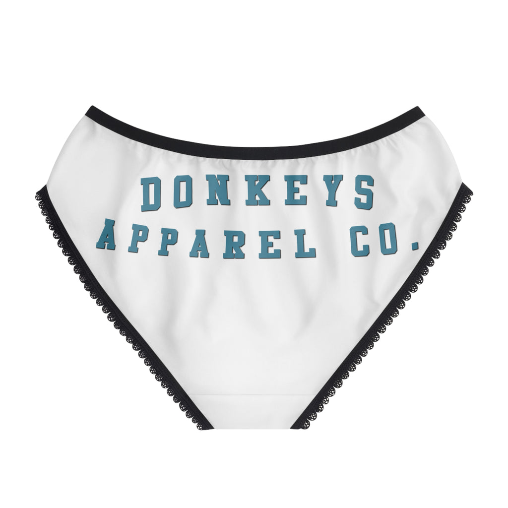 Donkeys Apparel Co. Women's Briefs — Vintage Logo Cotton-Look Bikini Panties