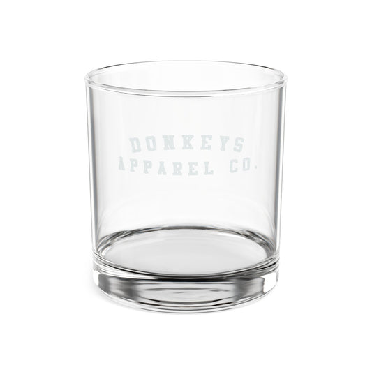 Engraved Whiskey Glass 10.5oz — Donkeys Apparel Co. Classic Rocks Glass