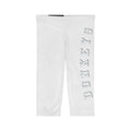 Capri Leggings — Vertical 'GAME ON' Minimalist Yoga Crop Pants
