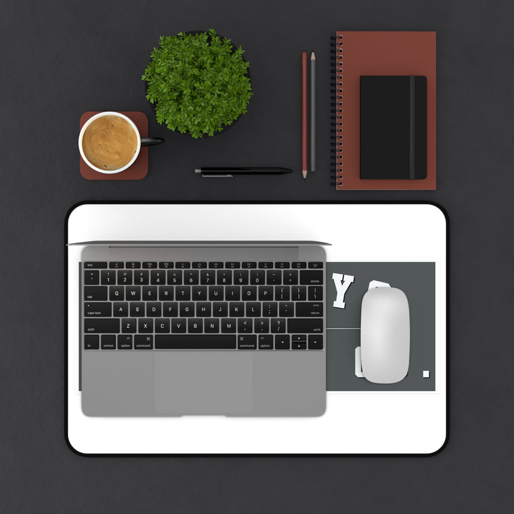 Donkeys Apparel Co. Logo Desk Mat — Vintage Athletic Desk Pad for Office & Gaming