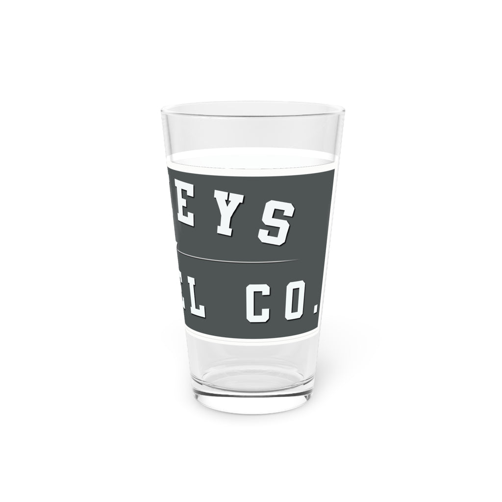Donker Apparel Star Logo Pint Glass — 16oz Beer & Beverage Glass