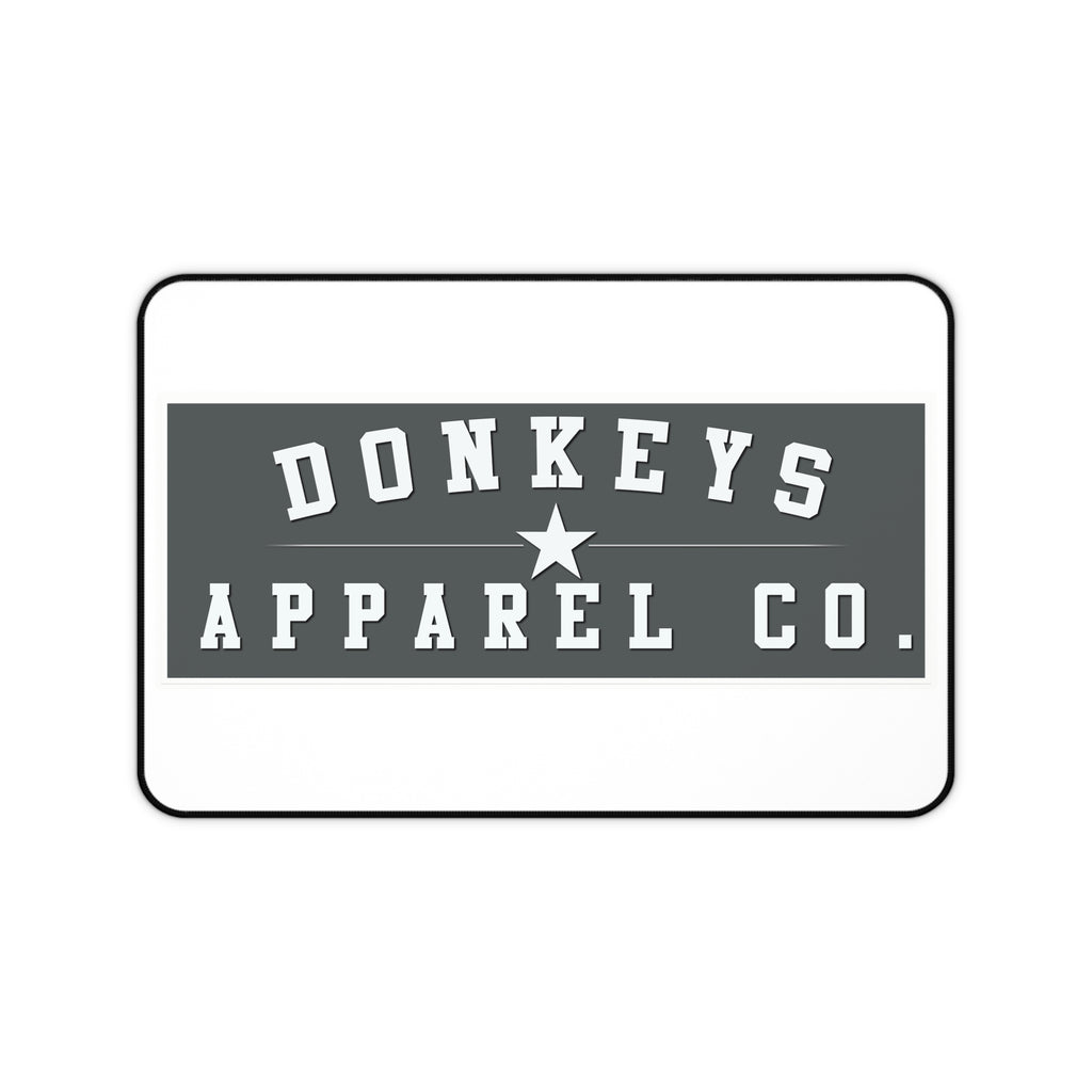 Donkeys Apparel Co. Logo Desk Mat — Vintage Athletic Desk Pad for Office & Gaming
