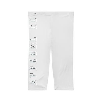 Capri Leggings — Vertical 'GAME ON' Minimalist Yoga Crop Pants