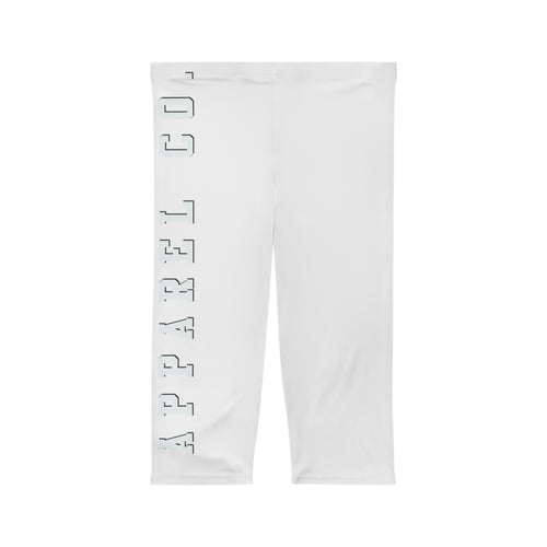 Capri Leggings — Vertical 'GAME ON' Minimalist Yoga Crop Pants