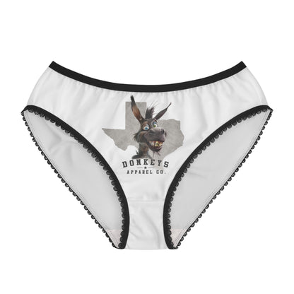 Women's Briefs — 'Stay Wild' Donkey Graphic Printed Bikini Briefs